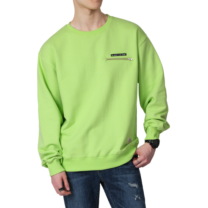 남자 오이스터 루즈핏 박스핏 긴팔 맨투맨 티셔츠 B03M15_tm1176