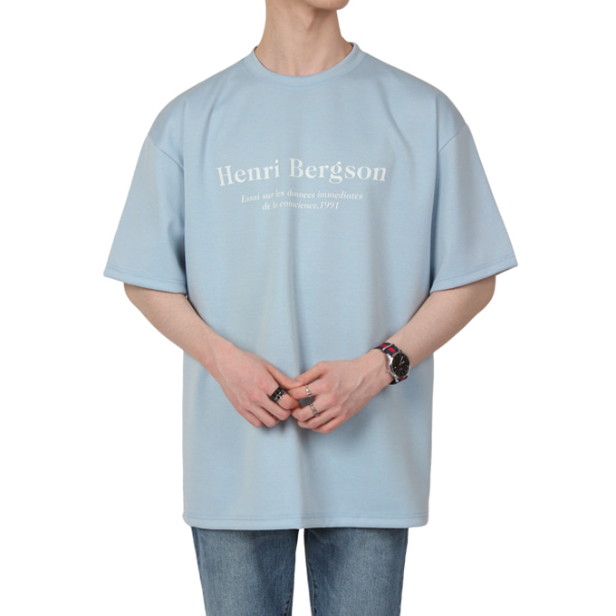 남자 반팔티 벨분또 루즈핏 라운드 티셔츠 B03B17_tc1240