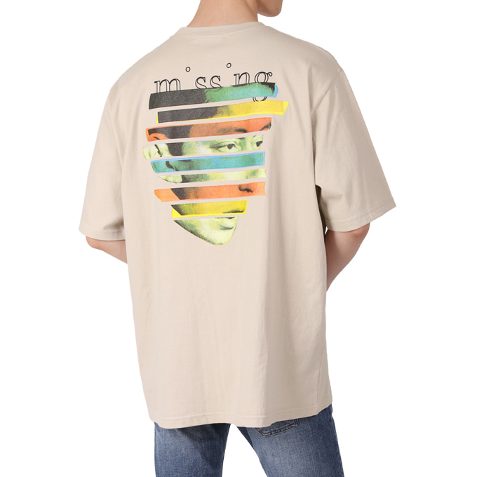 남자 남성 여름티 루즈핏 피스 그래픽 반팔 티셔츠 B07M15_tc1560