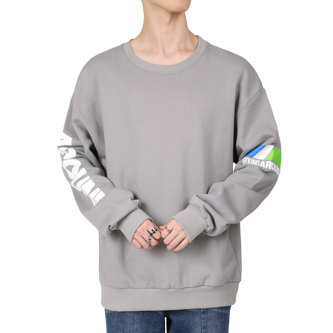 남자 박스티 루즈핏 배터리나염 남성 맨투맨 티셔츠 B09M15_tm1712